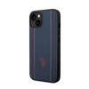 US Polo Assn Leather Stitch - Etui iPhone 14 (granatowy) (USHCP14SPFAV)