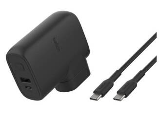 Belkin 5k Ładowarka Ścienna 25W + Power Bank 5K + Zestaw Adapterów Podróżnych (BPZ003BT1MBK-B6)