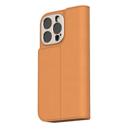 Moshi Overture MagSafe - Skórzane etui 3w1 z klapką iPhone 16 Pro (Caramel Brown) (99MO241213)