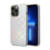 Karl Lagerfeld Monogram Iridescent - Etui iPhone 14 Pro Max (srebrny) (KLHCP14XLGMMSV3)