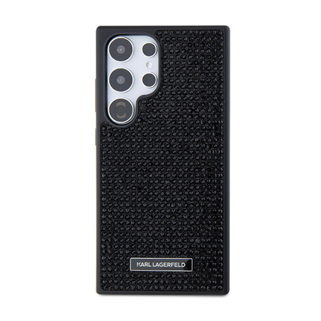 Karl Lagerfeld Rhinestone Metal Logo - Etui Samsung Galaxy S24 Ultra (czarny) (KLHCS24LHDSPRK)
