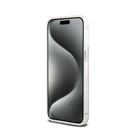 DKNY Liquid Glitter Multilogo - Etui iPhone 15 Pro Max (różowy) (DKHCP15XLCPEPP)