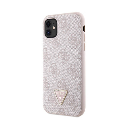 Guess Crossbody 4G Metal Logo - Etui iPhone 11 (różowy) (GUHCN61P4TDSCPP)