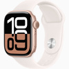 Apple Watch Series 10 GPS + Cellular 42mm Koperta z aluminium w kolorze różowego złota, pasek sportowy w kolorze łagodnego różu - S/M (MWX93ET/A)