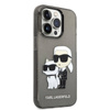 Karl Lagerfeld IML Glitter NFT Karl & Choupette - Etui iPhone 14 Pro Max (czarny) (KLHCP14XHNKCTGK)