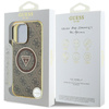 Guess IML Metal Glitter 4G Circle Triangle MagSafe - Etui do iPhone 16 Pro Max (brązowy) (GUHMP16XHG4PRTGW)