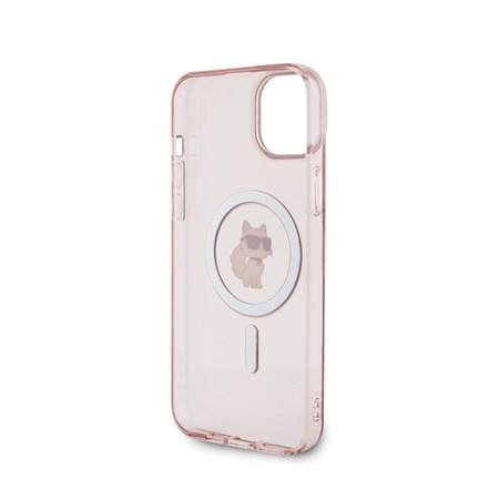 Karl Lagerfeld IML Choupette MagSafe - Etui iPhone 15 Plus (różowy) (KLHMP15MHFCCNOP)