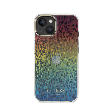 Guess IML Faceted Mirror Disco Iridescent - Etui iPhone 15 (Iridescent) (GUHCP15SHDECMI)