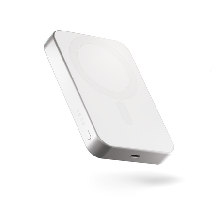 ZENS Slim Qi2 Aluminium Powerbank - magnetyczny powerbank 10000 mAh kompatybilny z MagSafe i Qi2 (white) (ZEPP10W/00)