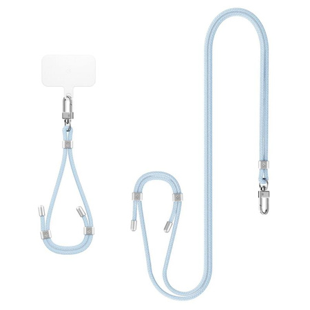 Spigen Universal Strap Set Crossbody & Wrist - Pasek do telefonu na ramię + na nadgarstek (Mute Blue) (AFA08364)