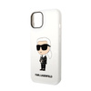 Karl Lagerfeld Silicone NFT Ikonik - Etui iPhone 14 Plus (biały) (KLHCP14MSNIKBCH)