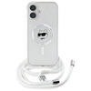 Karl Lagerfeld IML Choupette Head & Cord MagSafe - Etui iPhone 16 (przezroczysty) (KLHMP16SHCCHNT)