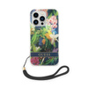 Guess Flower Cord - Etui ze smyczką iPhone 14 Pro Max (niebieski) (GUOHCP14XHFLSB)