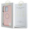 Guess IML Rhinestones MagSafe - Etui iPhone 16 Pro Max (różowy) (GUHMP16XPFTDTEP)