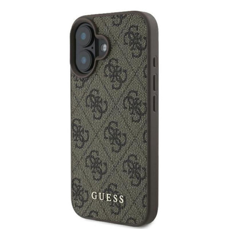 Guess 4G Classic - Etui iPhone 16 Plus (brązowy) (GUHCP16MG4GFBR)