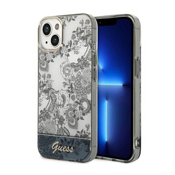Guess Porcelain Collection - Etui iPhone 14 Plus (szary) (GUHCP14MHGPLHG)