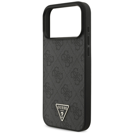 Guess 4G Strap Triangle Logo MagSafe - Etui do iPhone 17 Pro Max (czarny) (GUHMP17XP4TSDPPSK)