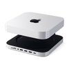 Satechi Podstawka-Hub do Mac Mini - 3 x USB 3.0, USB-C, audio jack, micro/SD - Srebrny (ST-ABHFS)