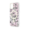 Guess Flower MagSafe - Etui iPhone 11 (Różowy) (GUHMN61HCFWSP)