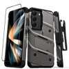 ZIZO BOLT Series - Pancerne etui Samsung Galaxy S23 ze szkłem 9H na ekran + uchwyt z podstawką (szary) (BOLT-SAMGS23-MGRBK)