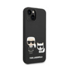 Karl Lagerfeld Liquid Silicone Karl & Choupette MagSafe - Etui iPhone 14 Plus (czarny) (KLHMP14MSSKCK)