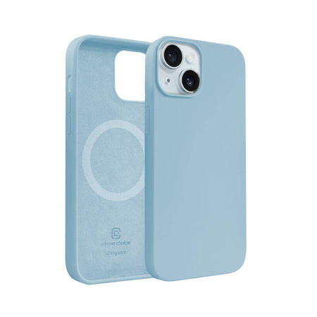 Crong Color Cover Magnetic - Etui iPhone 15 MagSafe (niebieski) (CRGCOLRMIP1561LBLU)