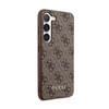 Guess 4G Metal Gold Logo - Etui Samsung Galaxy S24+ (brązowy) (GUHCS24MG4GFBR)