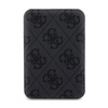 Guess 4G Leather Metal Logo MagSafe - Power Bank indukcyjny 5000 mAh 15W MagSafe (czarny) (GUPB5FP4EMGK)