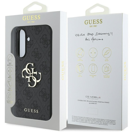 Guess Big 4G Logo Classic Logo - Etui do Samsung Galaxy A56 5G (czarny) (GUHCSA564GMGGR)