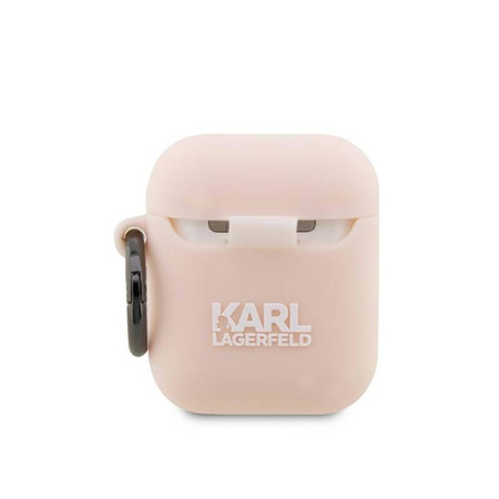 Karl Lagerfeld Silicone NFT Karl Head 3D - Etui AirPods 1/2 gen (różowy) (KLA2RUNIKP)