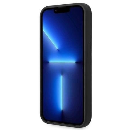 BMW Liquid Silicone Case Metal Logo – Etui iPhone 14 Pro Max (Czarny) (BMHCP14XSILBK)