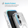 Speck Presidio Perfect-Clear MagSafe - Etui iPhone 16 (Clear / Chrome Finish / Serene Silver) (150757-3240)