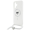 Karl Lagerfeld IML Choupette Head & Cord MagSafe - Etui iPhone 16 (przezroczysty) (KLHMP16SHCCHNT)