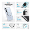 Speck Presidio Perfect-Clear Magnet - Etui Samsung Galaxy S25+ / S24+ MagSafe (Clear / Chrome Finish / Serene Silver) (150885-3199)