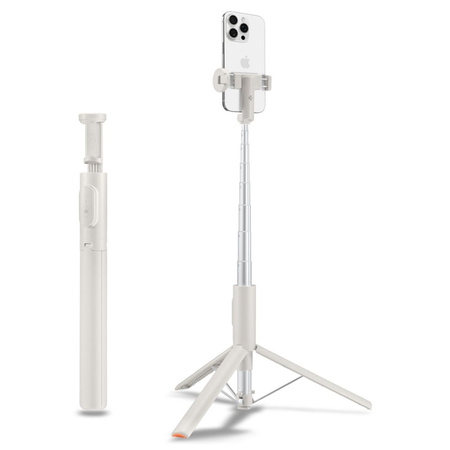 Spigen S541W Bluetooth Selfie Stick Tripod - Statyw na smartfon / uchwyt selfie stick (Dune Beige) (AMP09337)