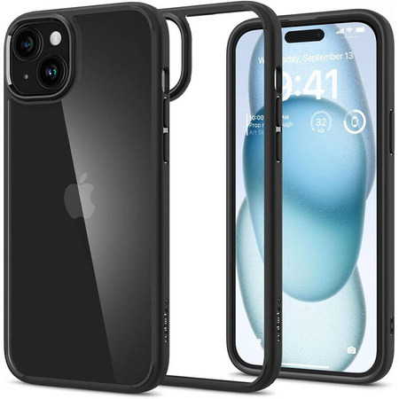 Spigen Ultra Hybrid - Etui do iPhone 15 (Matte Black) (ACS06799)