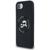 Karl Lagerfeld Silicone Karl & Choupette Heads MagSafe - Etui do iPhone 16e (czarny) (KLHMPSE4SKCHTCK)