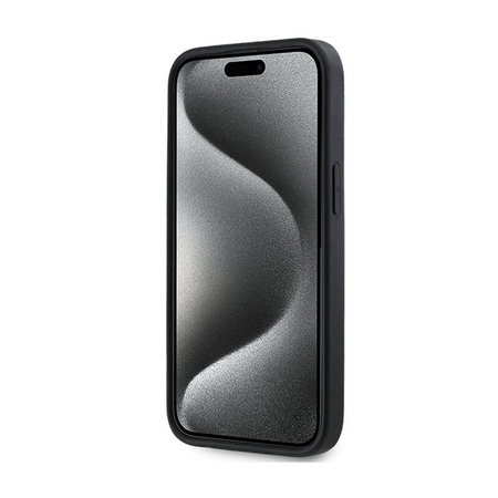 DKNY 3D Rubber Repeat Pattern - Etui iPhone 15 Plus (czarny) (DKHCP15M3DRPWK)