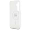 Karl Lagerfeld Button Karl Head Printed Logo MagSafe - Etui Samsung Galaxy S25 (biały) (KLHMS25SHLSKIH)