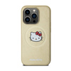 Hello Kitty Leather Kitty Head MagSafe - Etui iPhone 13 Pro Max (złoty) (HKHMP13XPGHCKD)