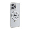 Karl Lagerfeld Ring Stand Choupette Head MagSafe - Etui iPhone 15 Pro Max (biały) (KLHMP15XHMRSCHH)