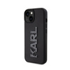 Karl Lagerfeld 3D Rubber Glitter Logo - Etui iPhone 15 (czarny) (KLHCP15S3DMBKCK)