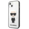 Karl Lagerfeld Ikonik Karl - Etui iPhone 13 mini (przezroczysty / czarna ramka) (KLHCP13SHIKCK)