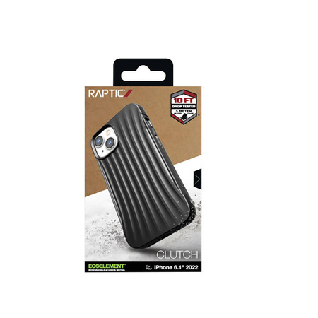 X-Doria Raptic Clutch - Biodegradowalne etui iPhone 14 (Drop-Tested 3m) (Black) (494137)