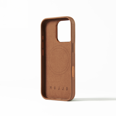 Mujjo Leather Case - etui skórzane do iPhone 16 Pro kompatybilne z MagSafe (tan) (MUJJO-CL-051-TN)