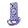 Karl Lagerfeld IML Crossbody Monogram Karl & Choupette Head MagSafe - Etui iPhone 15 / 14 / 13 (fioletowy) (KLHMP15SHCKCKLCU)