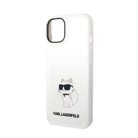 Karl Lagerfeld Silicone NFT Choupette - Etui iPhone 14 Plus (biały) (KLHCP14MSNCHBCH)