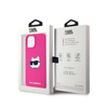 Karl Lagerfeld Silicone Choupette Head MagSafe - Etui iPhone 15 Plus / 14 Plus (różowy) (KLHMP15MSCHPPLF)