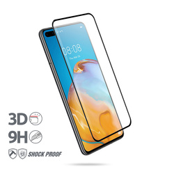 Crong 3D Armour Glass – Szkło hartowane 9H na cały ekran Huawei P40 + ramka instalacyjna (CRG-3DAG-HP40)