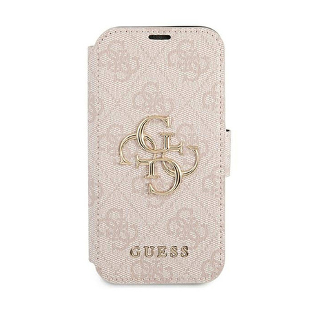 Guess Booktype 4G Big Metal Logo - Etui iPhone 13 Pro Max (różowy) (GUBKP13X4GMGPI)